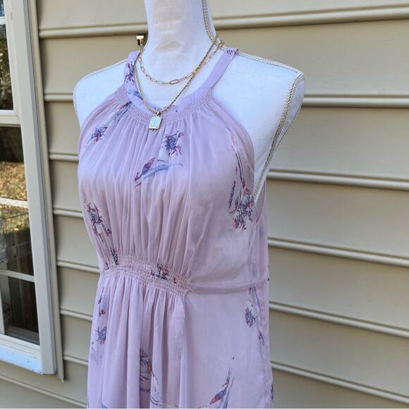 A pea in the pod maternity lilac maxi dress size large - Picture 3 of 8
